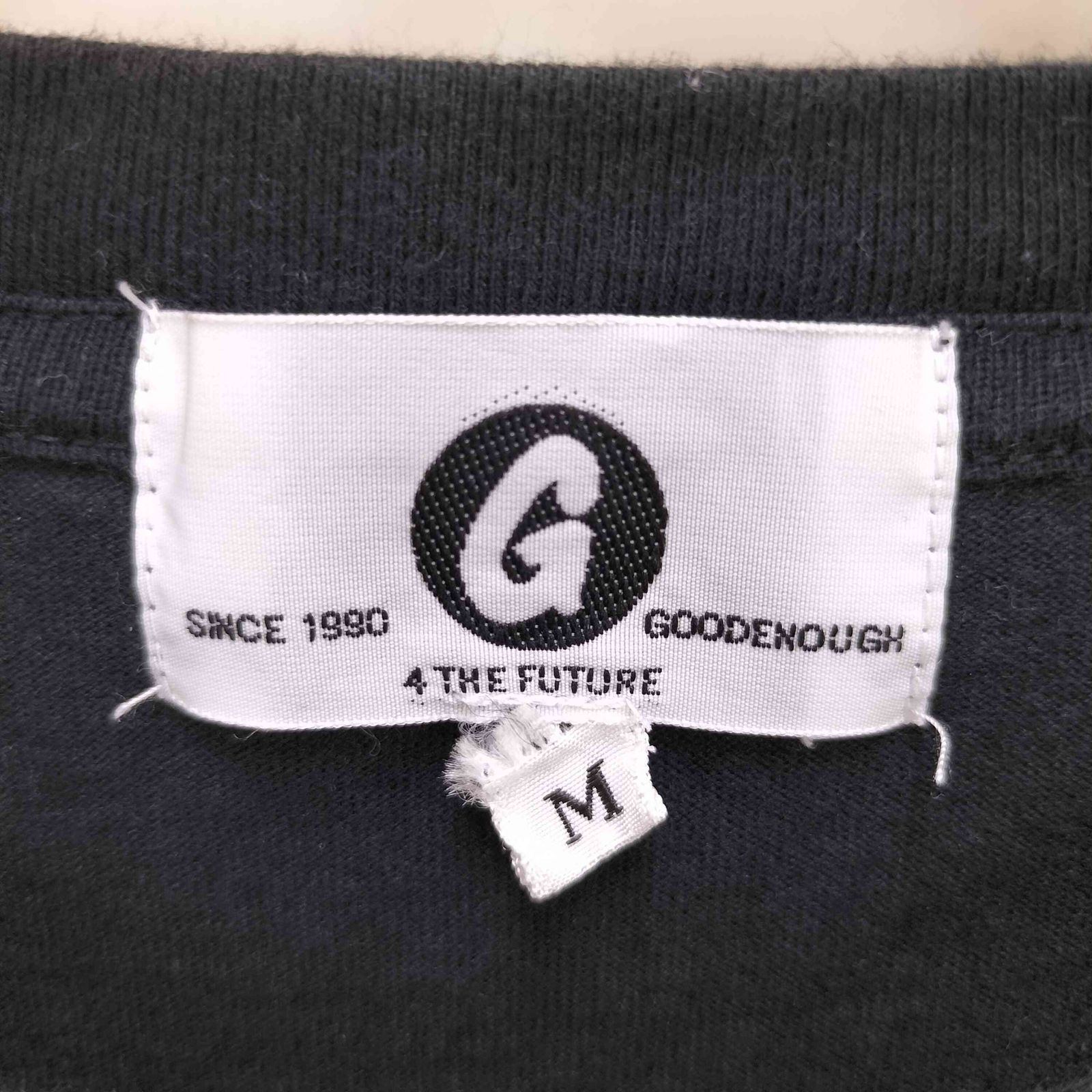 値下げGOODENOUGH スウェット　希少GEロゴ グッドイナフ GOODENOUGH 復刻 GE フェルト 立体 ロゴ クルー