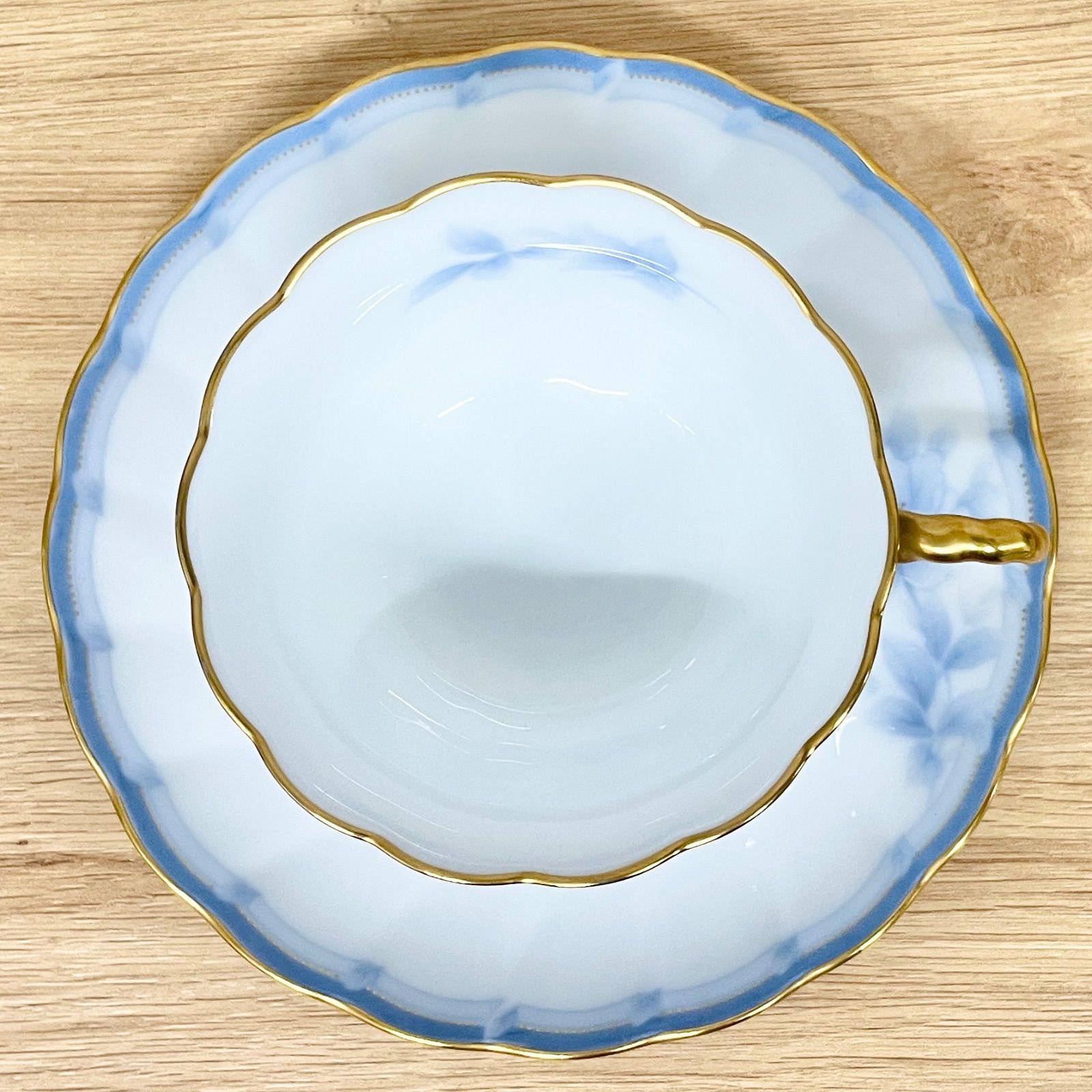 Noritake ノリタケ レゾナンスブルー カップ＆ソーサー 2客 セット