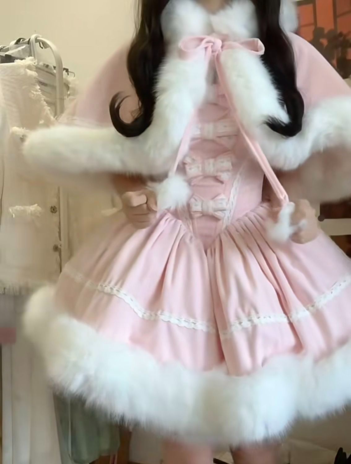 ピンク蝶結びデザイン