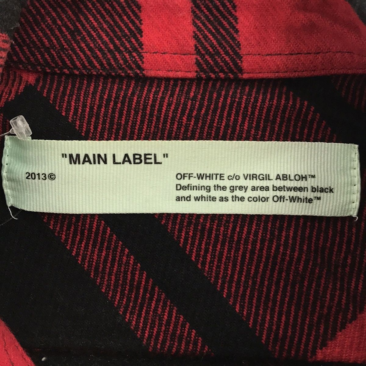 OFF-WHITE オフホワイト STENCIL FLANNEL SHIRT チェック柄フランネル ...