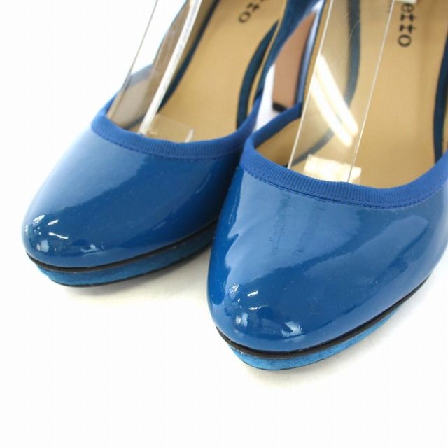 レペット Repetto パンプス ラウンドトゥ エナメル スエード