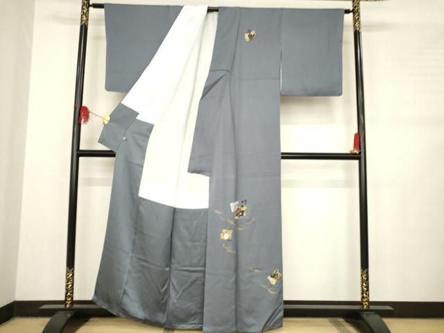 平和屋着物□訪問着 竹屋町刺繍 千鳥花文 金彩 さが美扱い 正絹 逸品