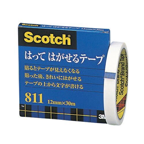 スリーエム スコッチ［Ｒ］はってはがせるテープ 811-3-12 1巻