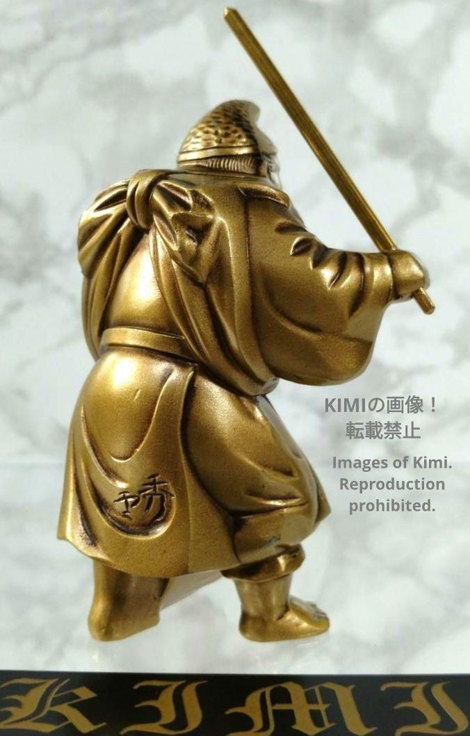 恵比寿 Ebisu シルキーゴールド 9.6cm 3.7inch 開運七福神 仏師