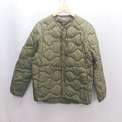 ⊇◎ UNIQLO ユニクロ ウルトラライトダウン 長袖 ダウンジャケット サイズM カーキ レディース E 1502180071874