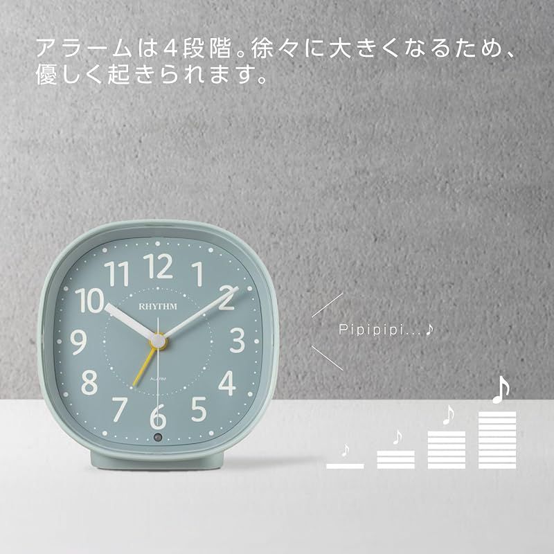 リズム(RHYTHM) 目覚まし時計 アナログ 電子音 アラーム