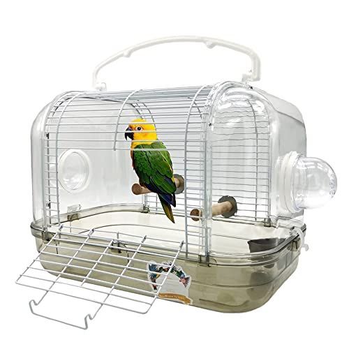 IYOIYA 鳥 キャリー インコ キャリーケース 止まり木付き 文鳥