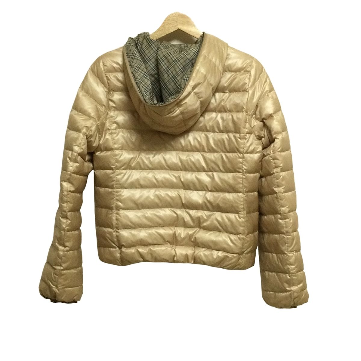 極美品★ BURBERRY ベージュ フード付き　ブルゾン BURBERRY バーバリーブルーレーベルベージュ ダウンジャケット