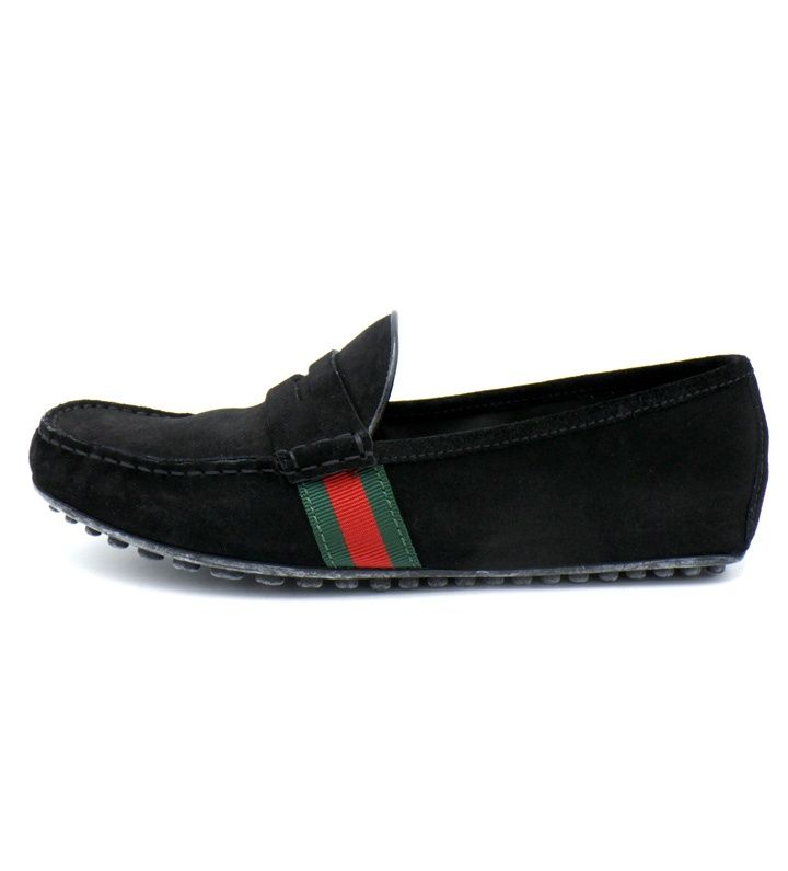 グッチ GUCCI 566294 シェリーライン スウェード レザー ローファー シューズ 41150
