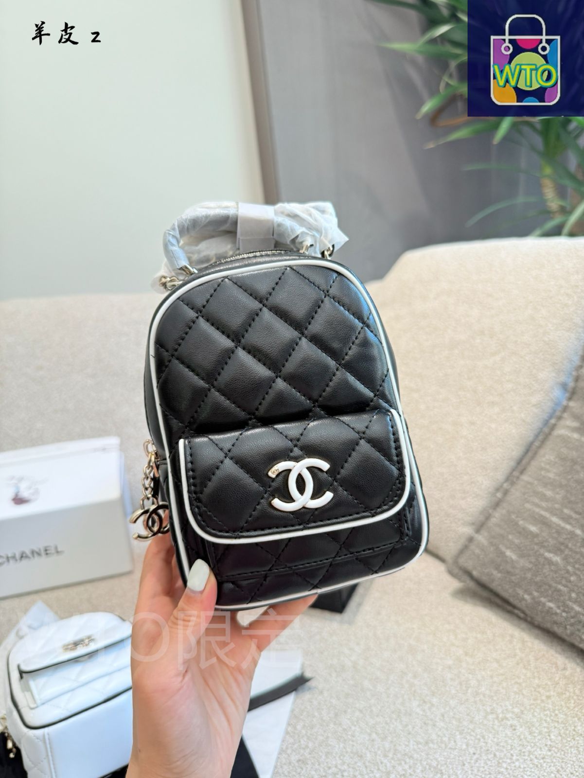 今日特価】Chanel シャネル 25P 新作 パンダカラー 多用途小型