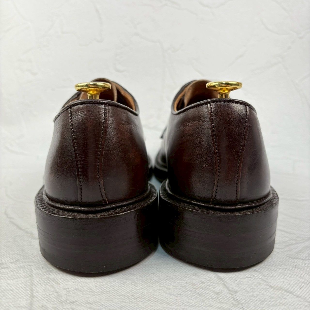 【美品】トリッカーズ ロバート 3616 ダービー 紺 8-5 プレーン 外羽根 Tricker's トリッカーズ TRICKER'S 3616 プレントゥ ロバート