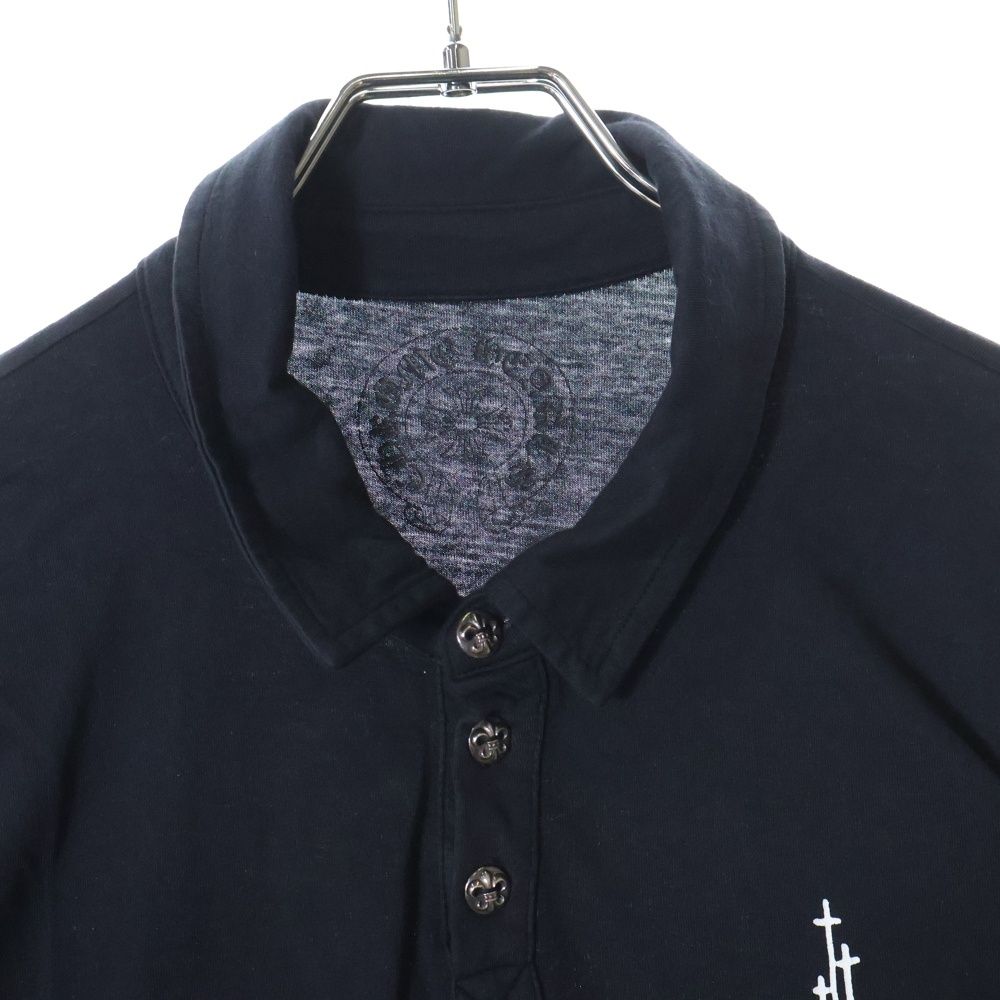 chrome hearts CH POLO L/S BSフレア長袖ポロシャツ