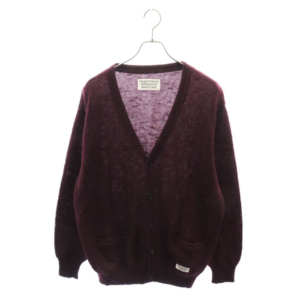 WACKO MARIA (ワコマリア) MOHAIR KNIT CARDIGAN モヘアニットカーディガン レッド