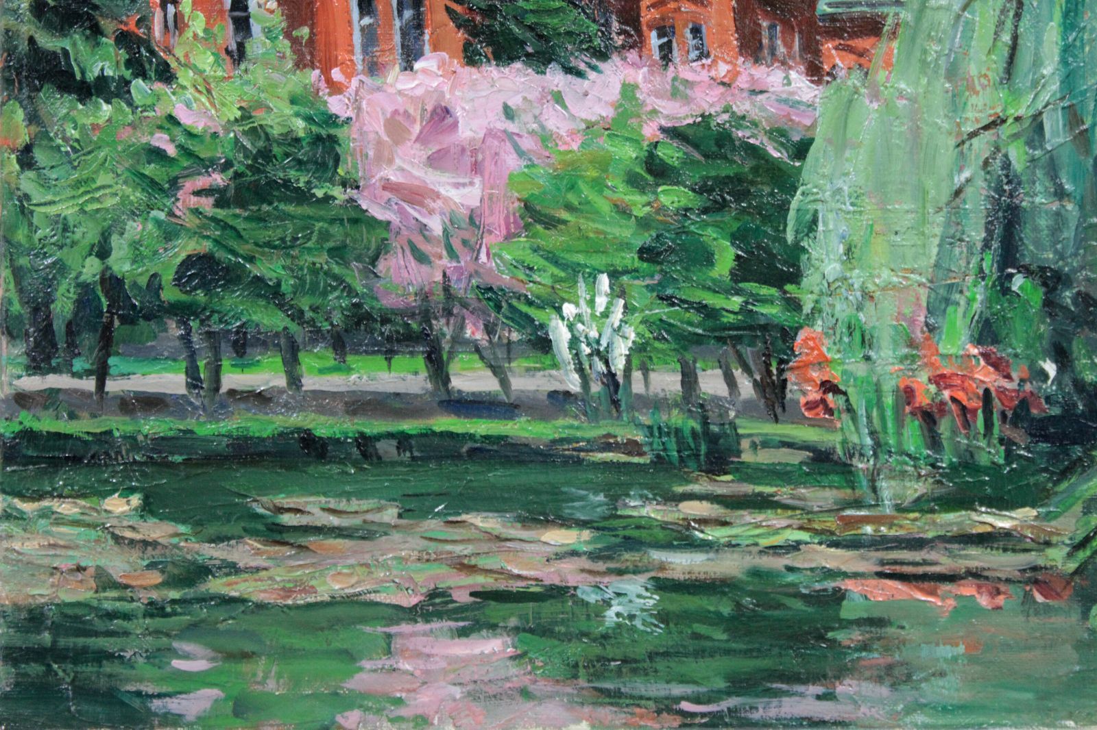 豊田満 「桜の頃」 油絵・油彩画 絵画 豊田満 「桜の頃」 油絵・油彩画 絵画 - メルカリ