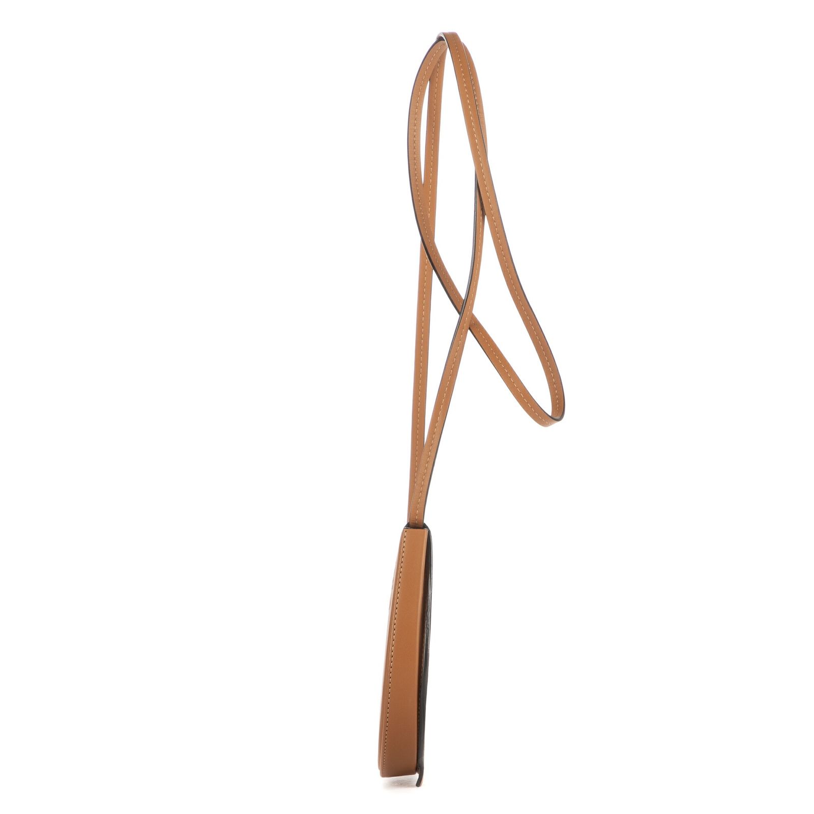 ロエベミニジップクロスボディ茶色カーフスキンレザーN