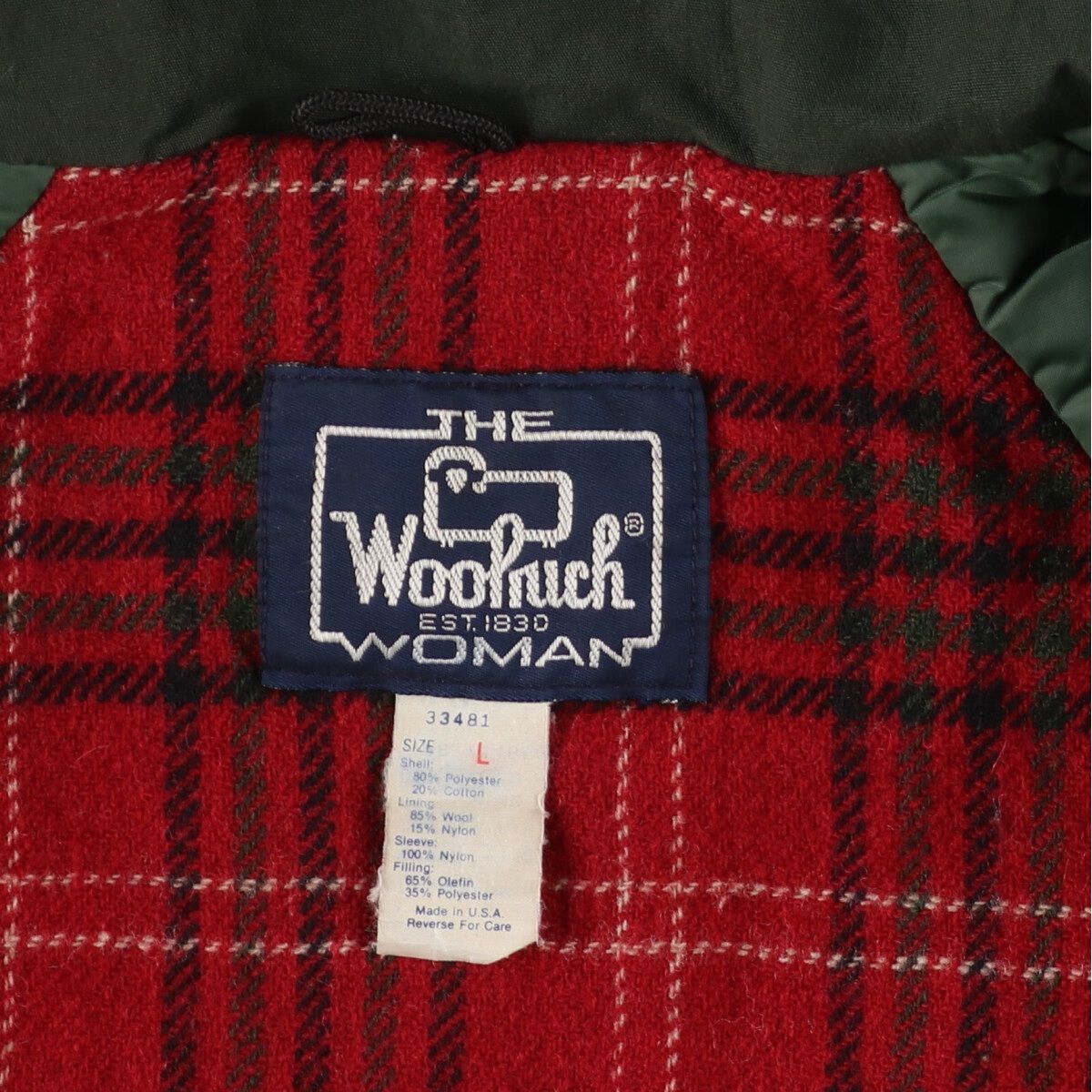 古着 80年代 ウールリッチ WOOLRICH THE WOMAN ハーフコート 