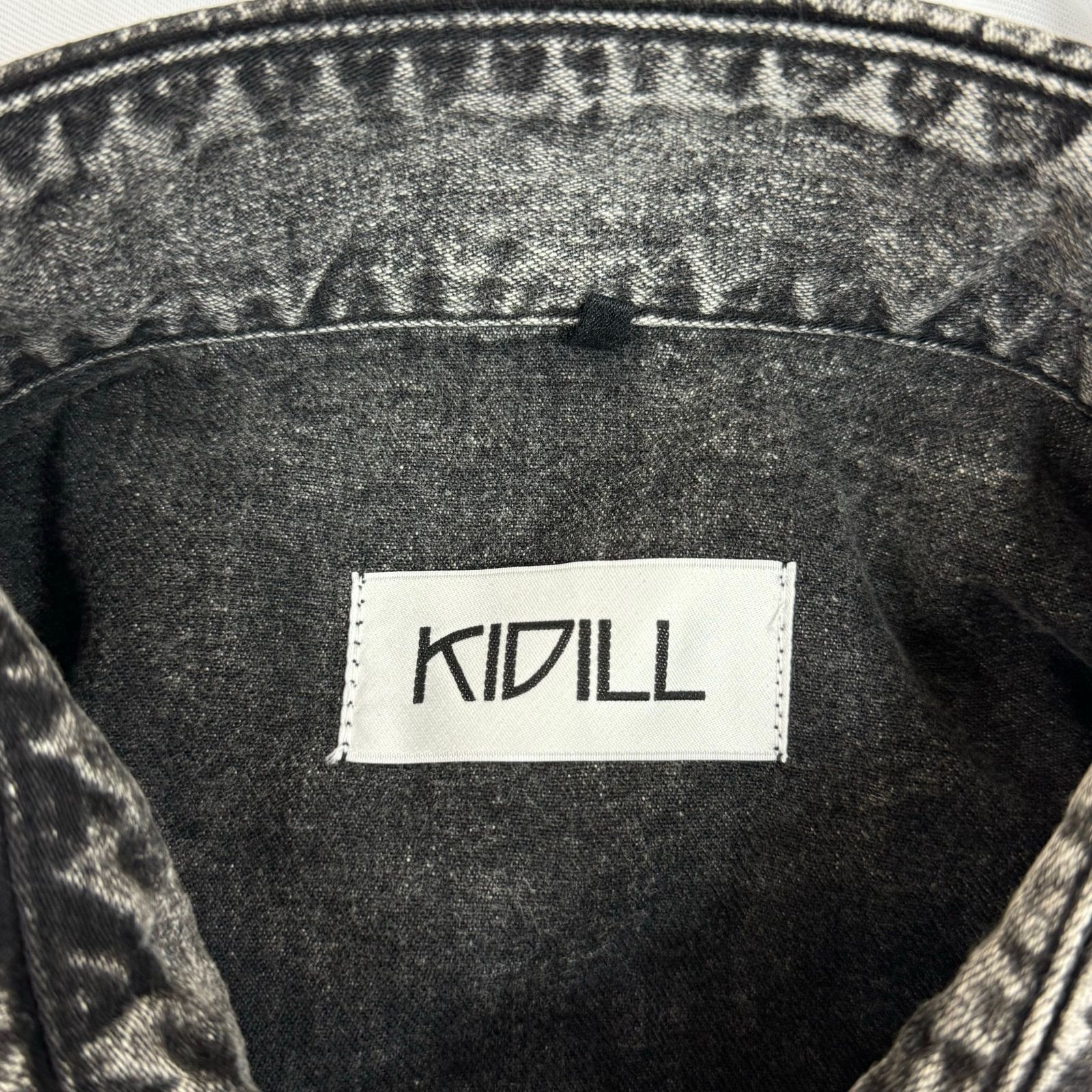 定価76450円 新品 KIDILL 23AW OVERSIZE DENIM SHIRT MULTI PRINT 