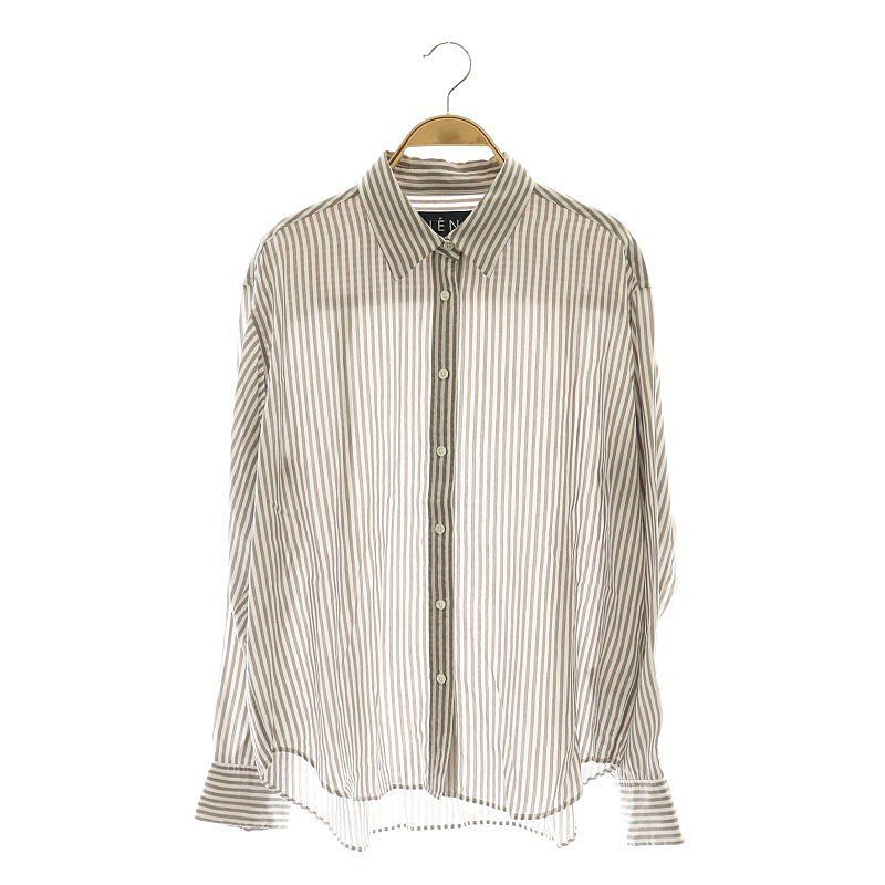 イエナ IENA 24AW IENA LIENリヨセル レギュラーシャツ ストライプ
