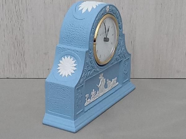 美品・動作確認済み  ジャスパー ペールブルー マントルクロック 楽天市場】【正規店入荷】【名入れ代込】【ロゴ対応】WEDGWOOD