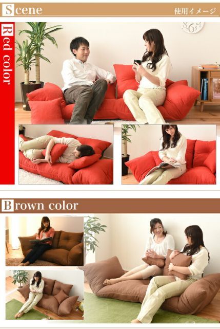 ジャンボカウチソファ 背もたれダブルリクライニングカウチ