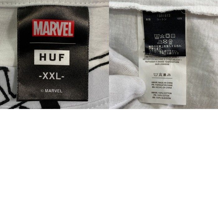 HUF ハフ MARVEL HULK Gamma S/S Tee マーベル ハルク プリントTシャツ ホワイト TS01973 Size XXL