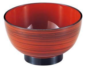 エ690 228 A 4寸彩汁椀 茶刷毛目 洗