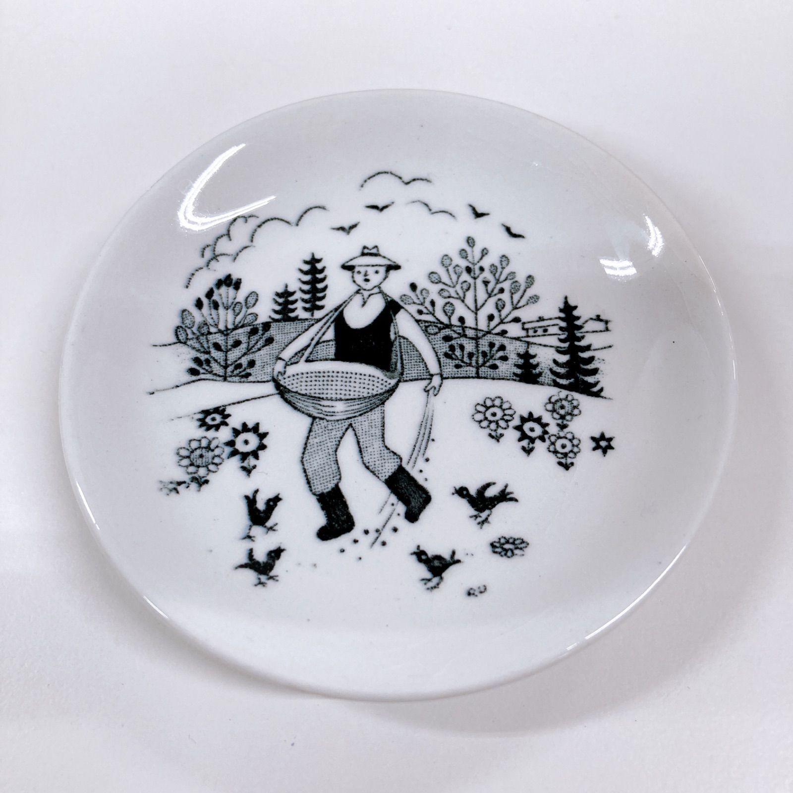 1960年代 ARABIA Emilia アラビア エミリア ミニウォールプレート 小皿