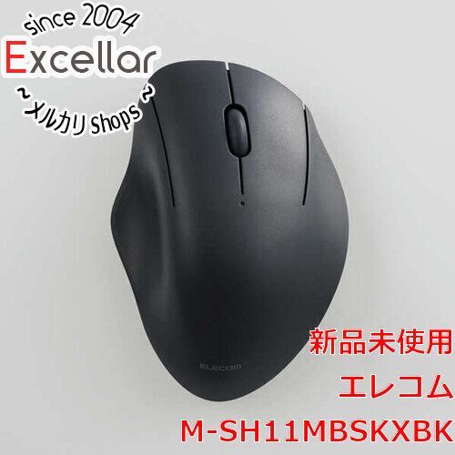 [bn:10] ELECOM製　SHELLPHA USB無線 Bluetoothマウス 3ボタン Sサイズ M-SH11MBSKXBK　ブラック