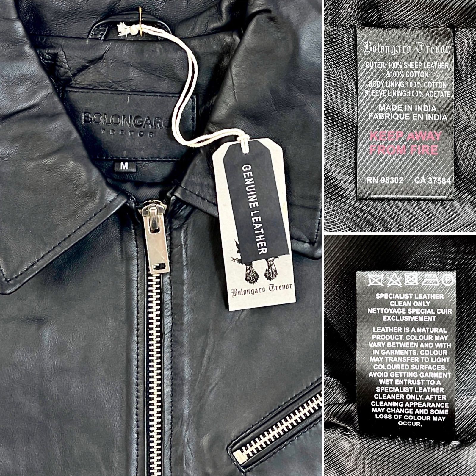Bolongaro Trevor 襟付き シングルライダース × ROYAL SKULL