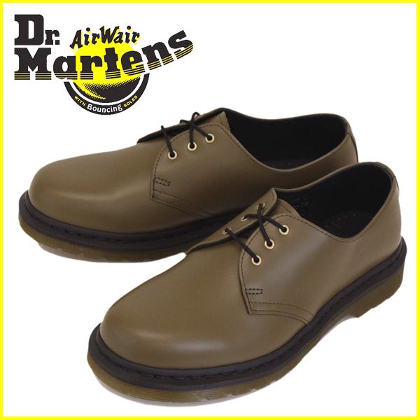 Dr.Martens (ドクターマーチン) CORE 1461 3ホール シューズ OLIVE SMOOTH Dr.Martens UK10-約29.0cm