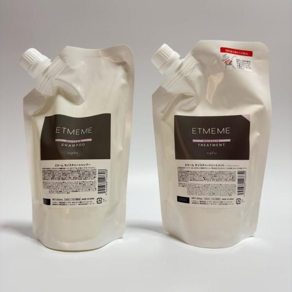 【セット品】ナプラ エミーム モイスチャー シャンプー 500ml トリートメント 400g 詰替 レフィル ETMEME LSC