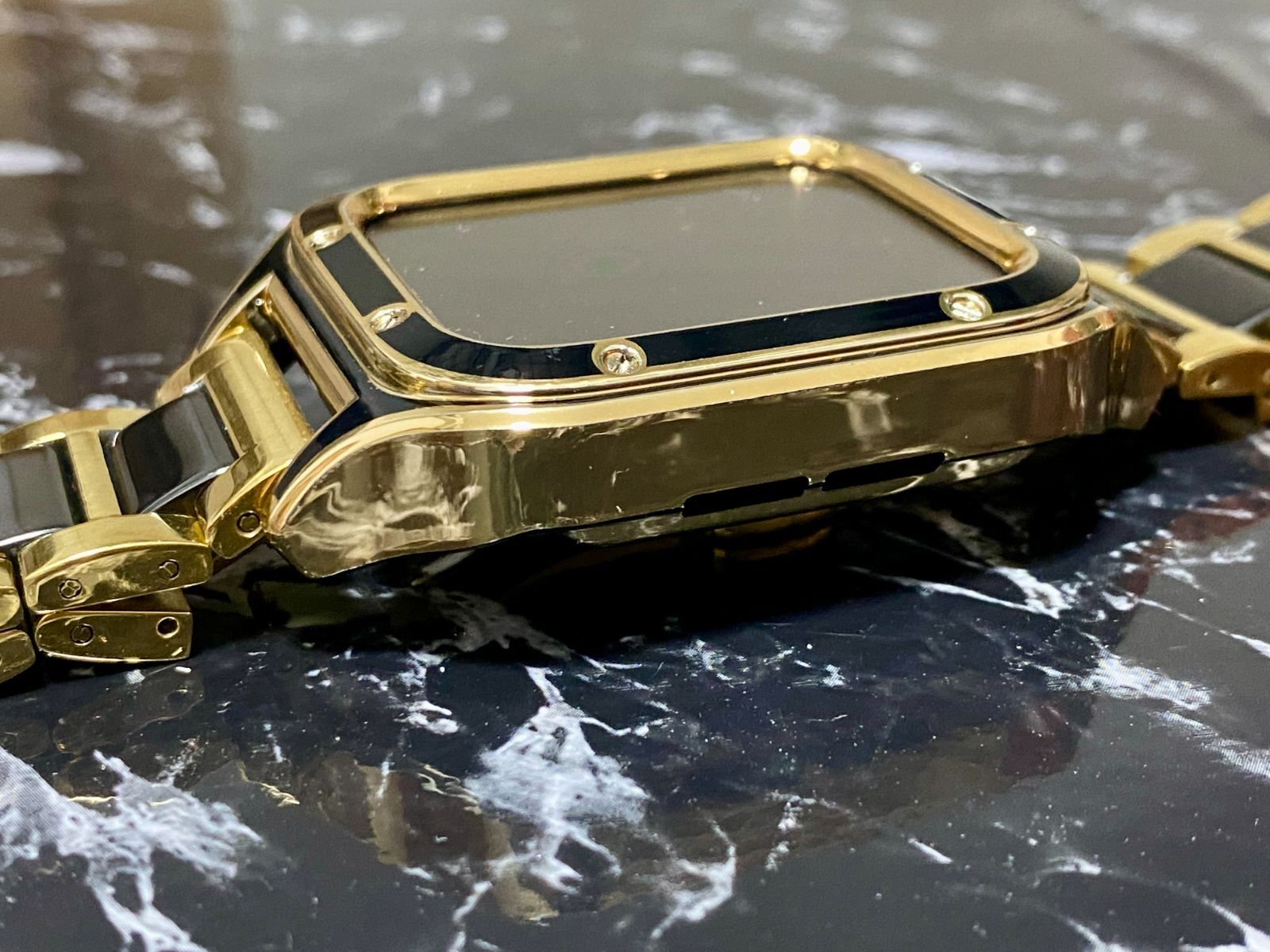 Gmmhhs 交換用バッテリー フクダ FX-7402、ECP-7600、ECP-7631、ECP-7641、FCP-7311、FC 8スクリュー  ファッション GB 8スクリュー アップルウォッチ ステンベルト セラミック 保護 カバー ケース メンズ レディー