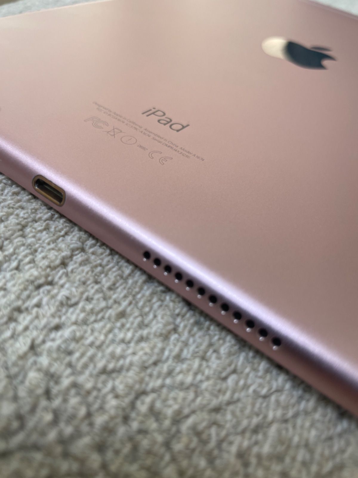 ジャンク iPad Pro 9.7インチ(第1世代) A1674 32GB ローズゴールド