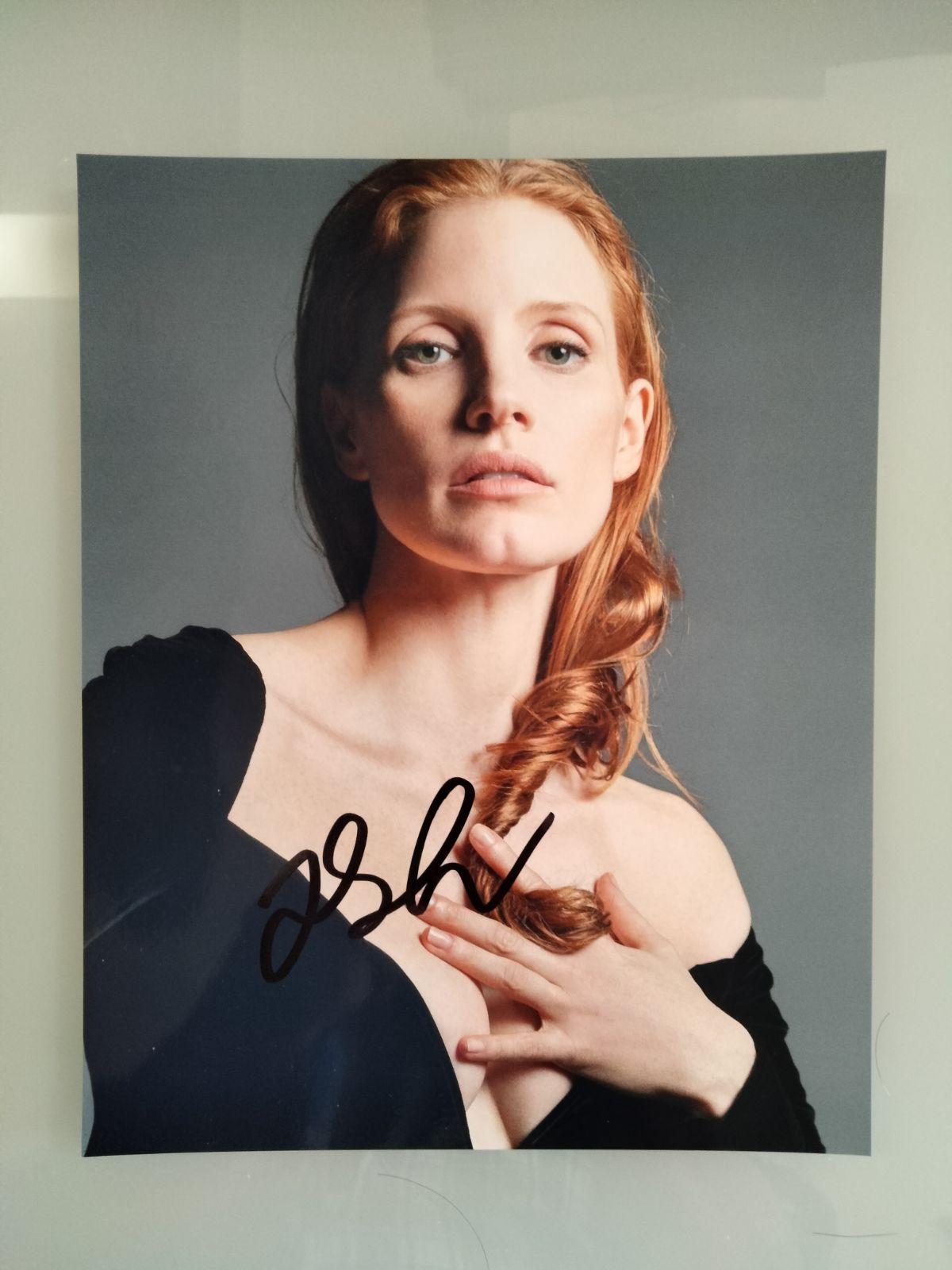 ジェシカ・チャステイン直筆サイン入り超大型写真…Jessica Chastain 