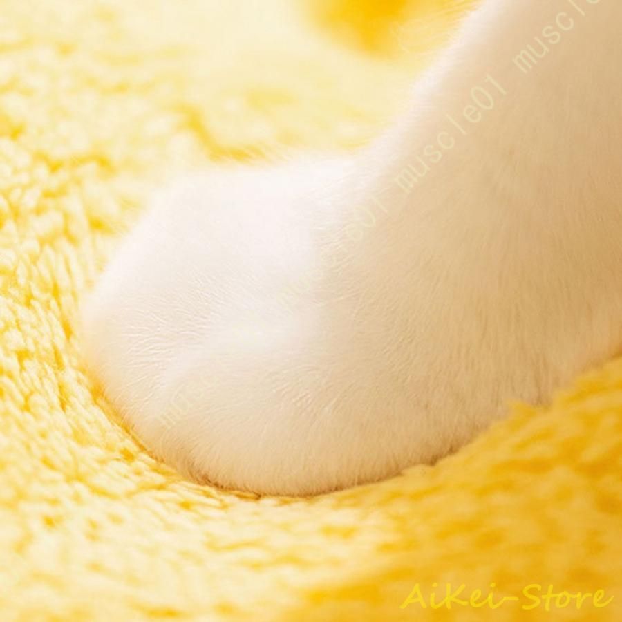  ドーム型ペットベッド 冬夏両用ペットクッション 猫 小型犬 兎 小動物用 滑り止め 寝袋 保温防寒 猫小屋 ネコ用ハウス 洗える ふわふわ yHuY 421 キャットハウス ベッド クッション ハウス