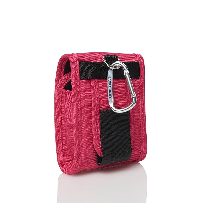 ジャックバニー 継続 スコープケース ロゴファスナーシリーズ カラビナ付き ゴルフ 測定器 262-4984713 090_ピンク FR 0