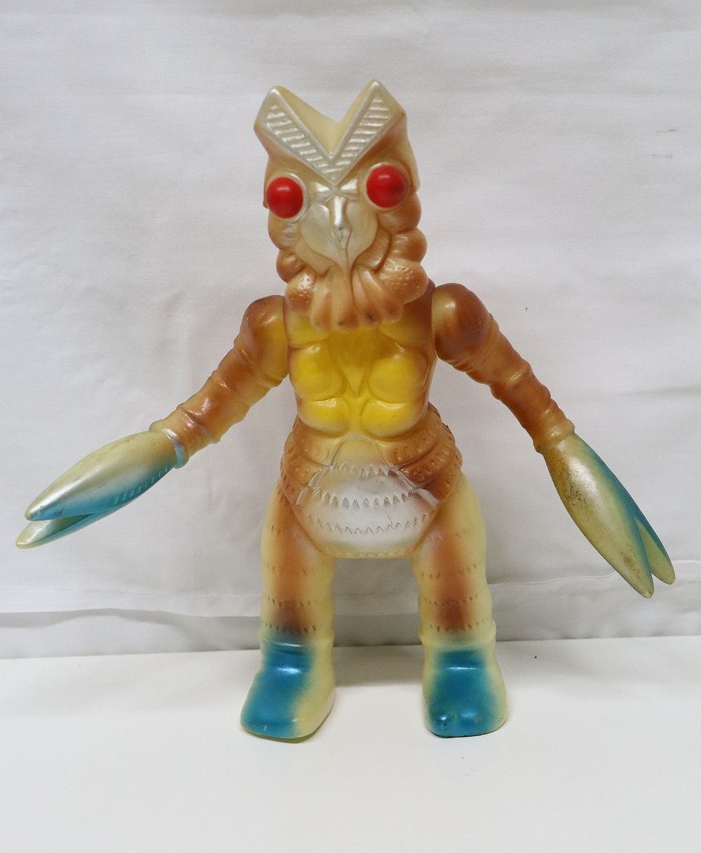 ◆ポピー 復刻版怪獣シリーズ ブルマァク バルタン星人 蓄光版 ソフビ フィギュア