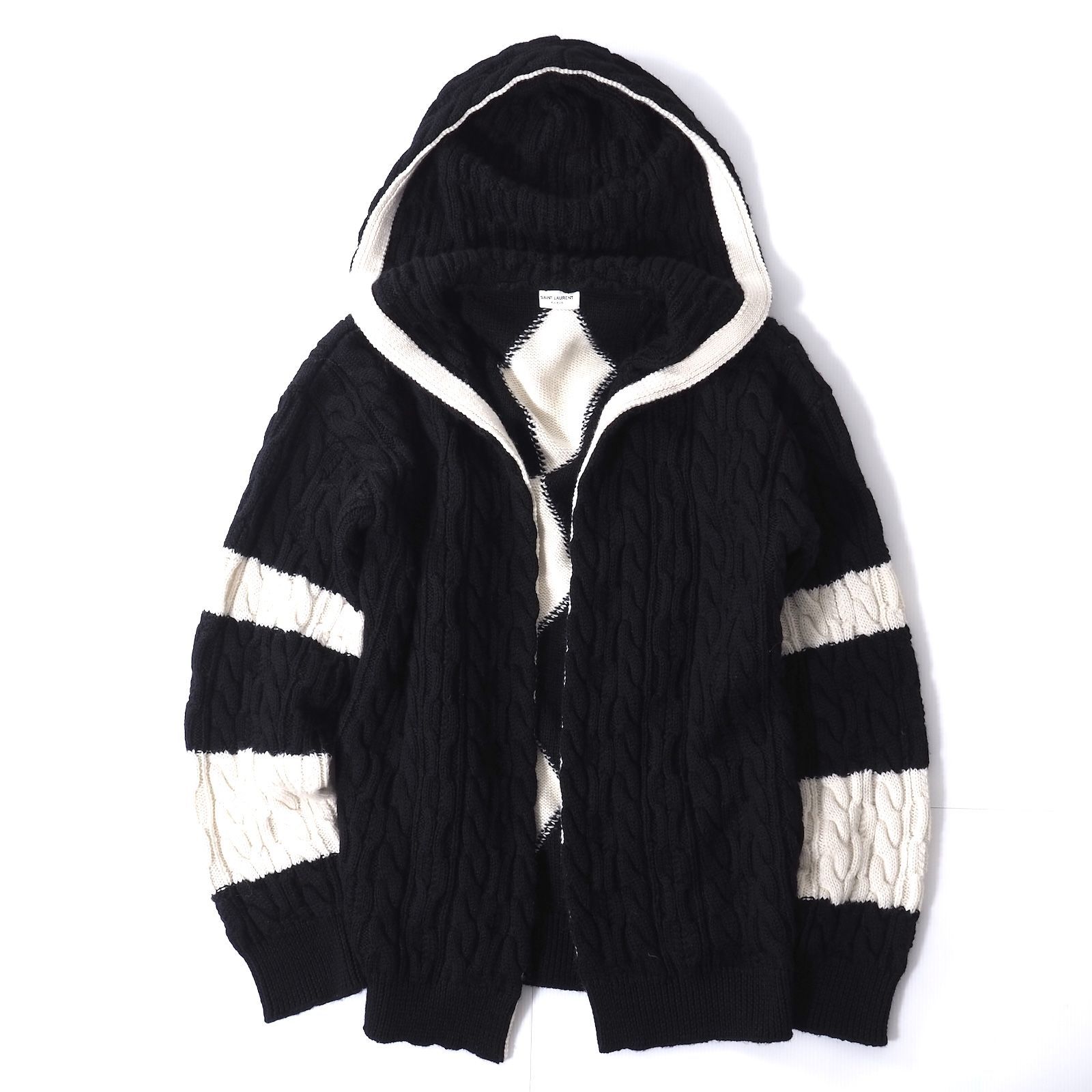 □極美品 サンローランパリ SAINT LAURENT PARIS ウール ニット バハ 
