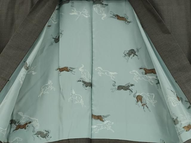 平和屋着物●男性 紬 アンサンブル 100亀甲 反端付き 正絹 CAAY5054ut WWW_MORNINGWALKER_COM