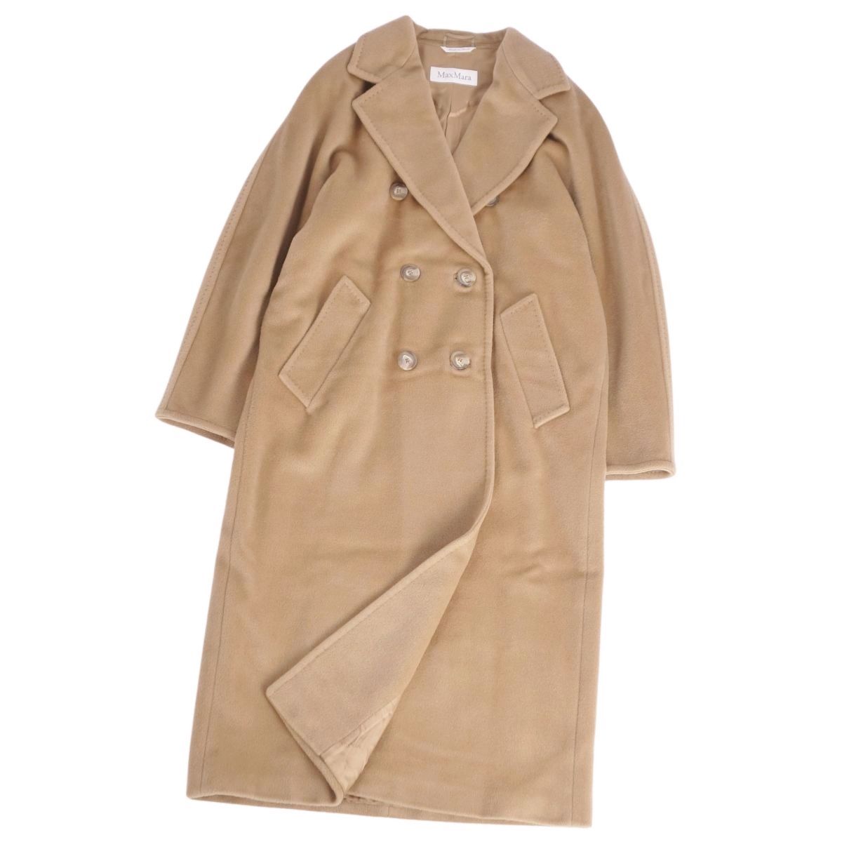 美品 マックスマーラ Max Mara コート 白タグ ダブルブレスト
