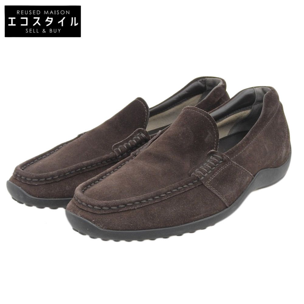 TOD'S トッズ TOD'S トッズ ドライビングシューズ メンズ スエード レザー ブラウン 7 1/2 7.5