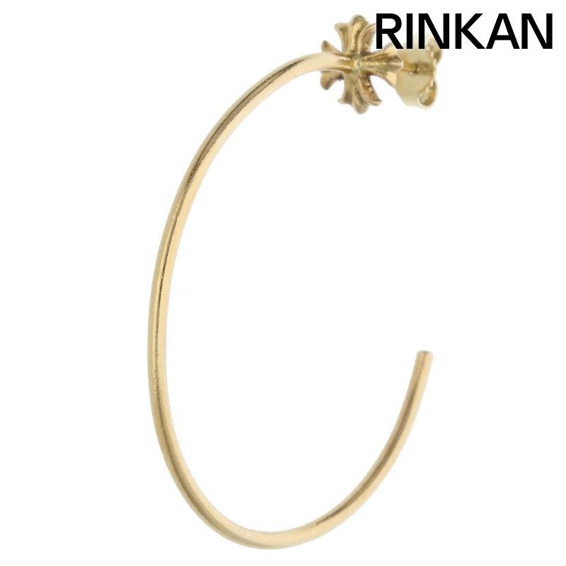 クロムハーツ 22K HOOP CH PLS|CHプラスフープ ゴールドピアス メンズ