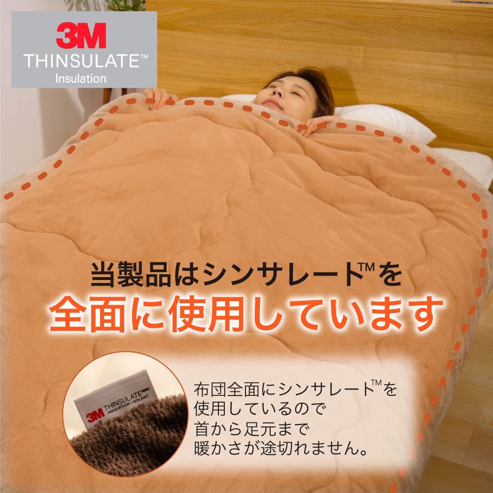 保温力羽毛の2倍シンサレートフランネル掛布団
