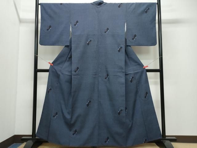 平和屋着物○本塩沢 舞蝶文 正絹 逸品 CAAV6788vf