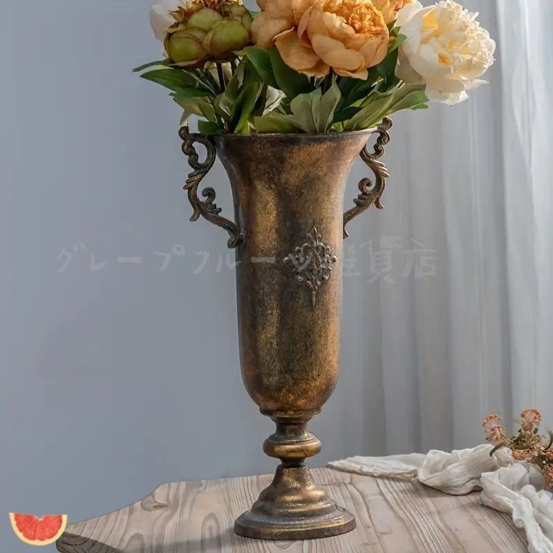 アンティーク レトロ フラワーベース 花瓶 花瓶 花びん おしゃれ 陶器 アンティーク レトロ フラワーベース