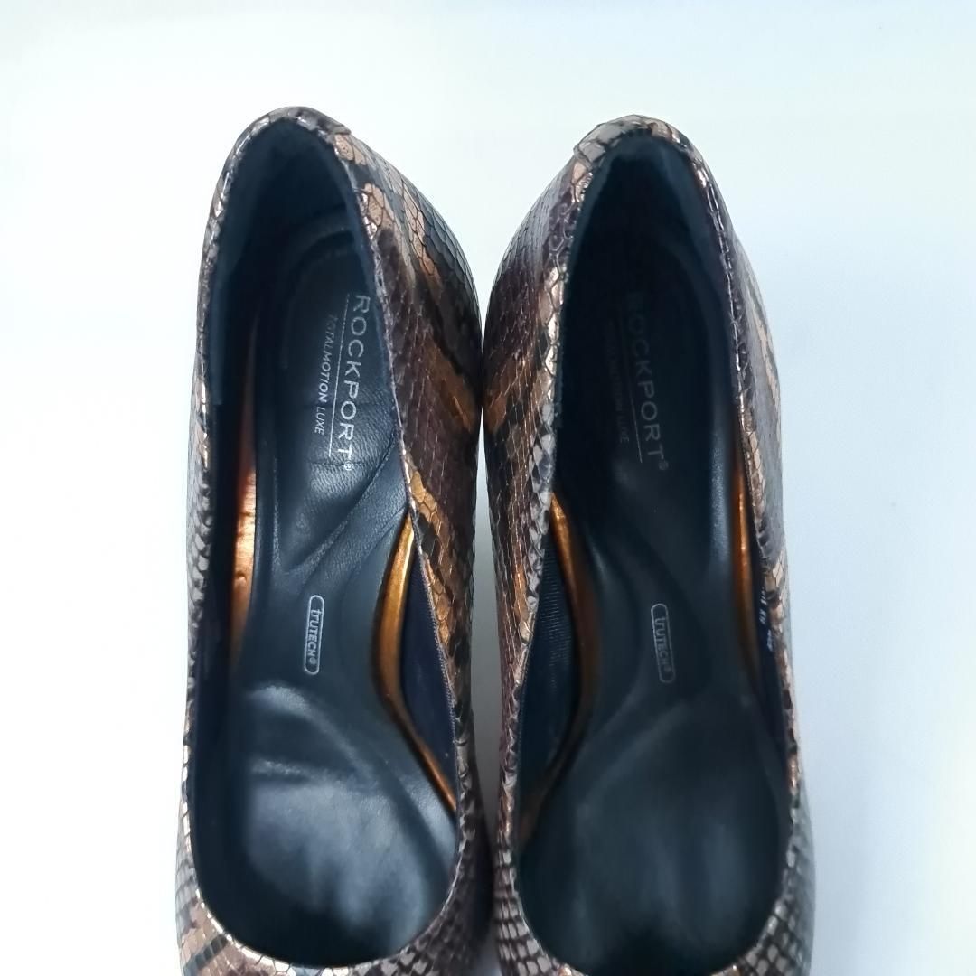 ROCKPORT パンプス ポインテッドトゥ パイソン 23cm