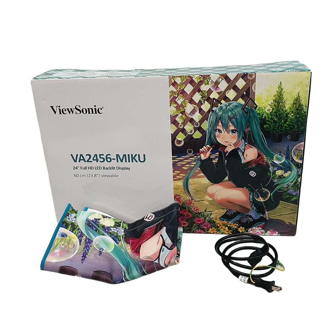 ViewSonic VA2456-MIKU 23.8インチ初音ミクコラボディスプレイ 家電 PC C10442917
