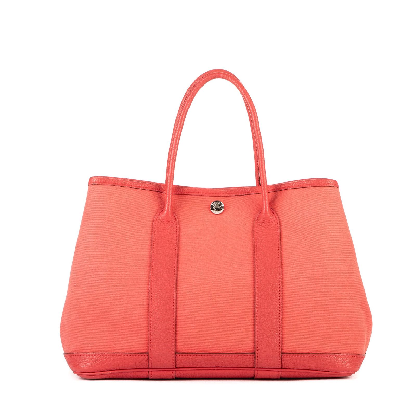 HERMES エルメスガーデンパーティーピンクキャンバスA