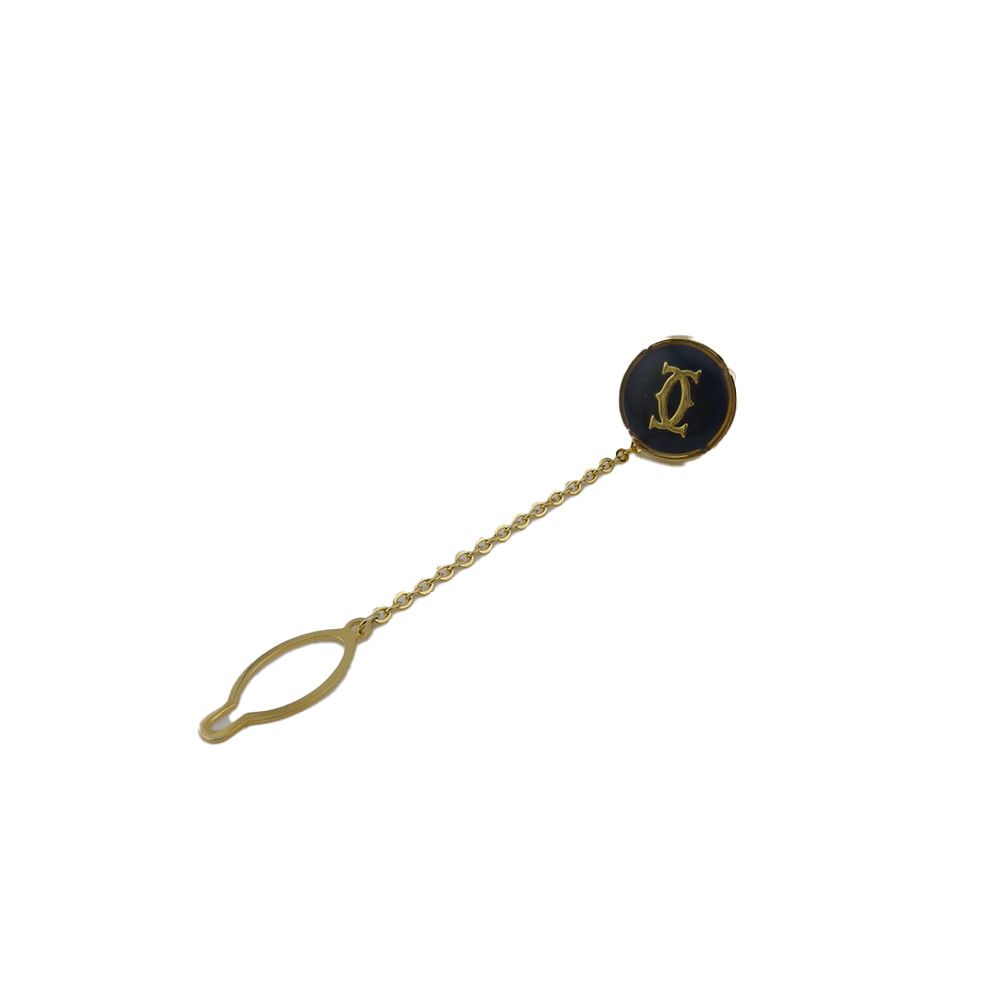 カルティエ CARTIER タイピン 2Cモチーフ タイタック式 ゴールド