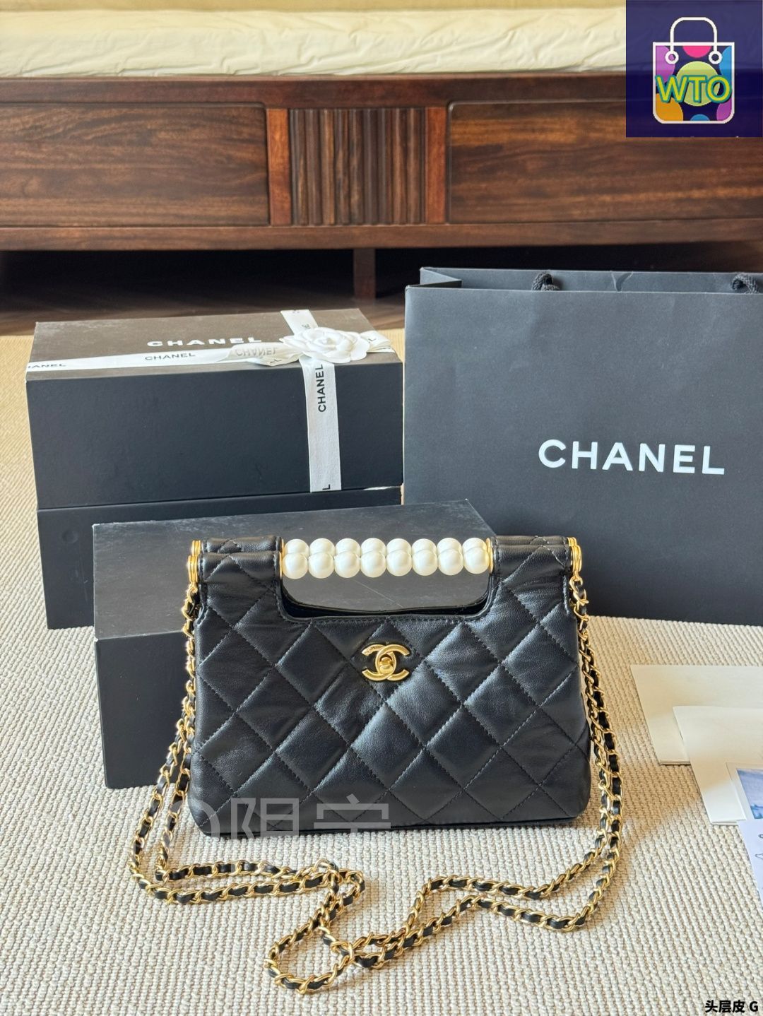 今日特価】Chanel New Pearl Clutch Bag（シャネル ニュー